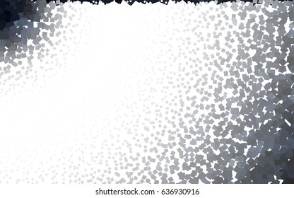 Black vector polygonal illustration, which consist of rectangles. Rectangular pattern for your business design. Geometric background in Origami style with gradient. 