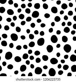 black vector seamless cover with circles. Modern abstract illustration with colorful water drops. Pattern for design of window blinds, curtains.