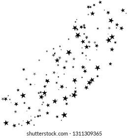 Black Vector Shooting Star Tail Falling Stock Vector (Royalty Free ...