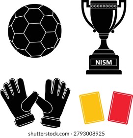 Black vector silhouette of a classic fedora hat. Perfect graphic design element for football fans, soccer managers, tournament stadium style, match day outfits, and sports championship celebrations isolated on a white background.