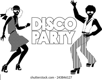 disco dancing clip art