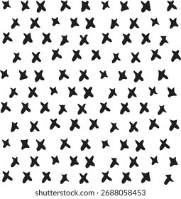 Black vector silhouette set of flying birds and butterflies for pattern illustration and design