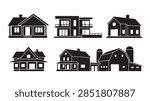 Black Vector Silhouettes of Buil… featuring black, vector, silhouettes, buil, background, design, graphic, with accurate subject detail, natural visual hierarchy, and clean composition for commercial stock buyers seeking specific, searchable