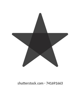 Black vector star.