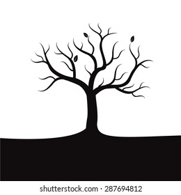 Black vector tree