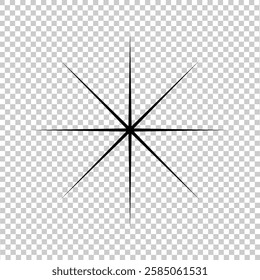 black vector universe star illustration icon