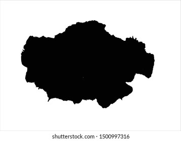 black vector watercolor paint stroke background