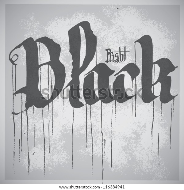 Black Vector Word Calligraphy Style Stock Vector (Royalty Free ...