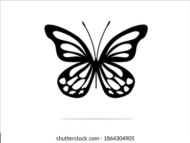 black vectoral butterfly Hand drawn butterfly butterflies and daisies positive quote flower design margarita mariposa stationery,mug,t shirt,phone case fashion slogan style spring summer sticker