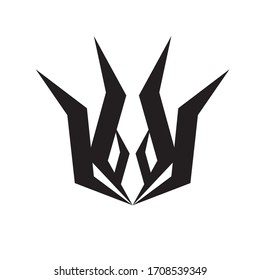 black vectorial shape abstract and modern