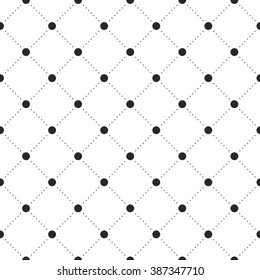 Black veil seamless pattern on white background. Vector Illustration