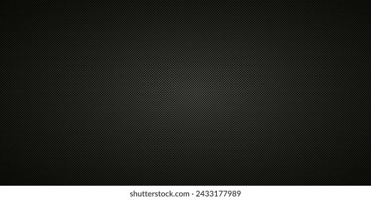 Ilustración de vector de fondo de textura sin fisuras de fibra de carbono vertical negra. Tejido textil, ajuste del coche o tela macro kevlar entrecruzar el fondo de textura.