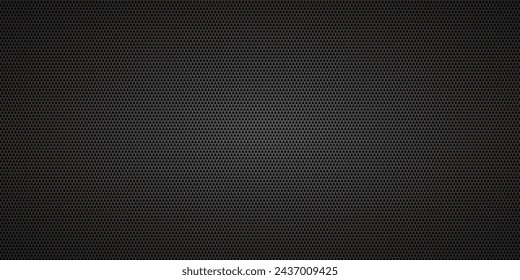 Black vertical carbon fiber seamless texture background vector illustration. Textile fabric, car tuning or cloth macro kevlar crisscross texture background.