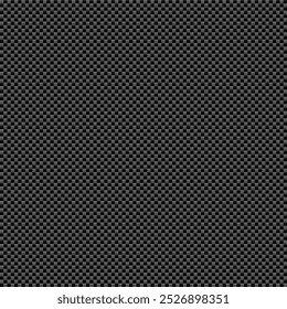 Black vertical carbon fiber seamless texture pattern vector illustration. Textile fabric, car tuning or cloth macro seamless kevlar crisscross texture background.