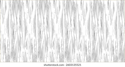 black vertical doodle lines on white