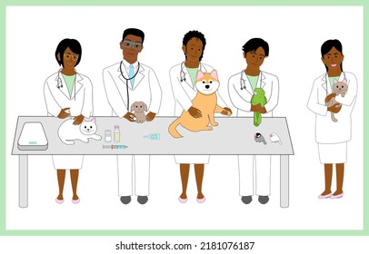  Black Vets at the veterinary clinic: health care, vaccine