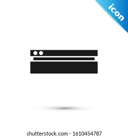Black Video game console icon isolated on white background.  Vector Illustration