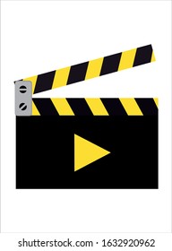 black video movie icon vector
