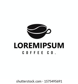 Black and vintage coffee shop logo template.
