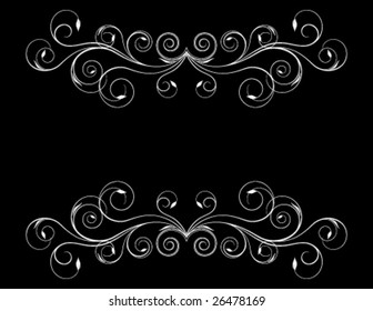 black vintage frame