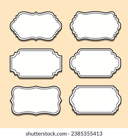 Black Vintage Frame Vector Illustration