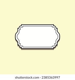 Black Vintage Frame Vector Illustration