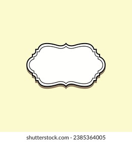 Black Vintage Frame Vector Illustration