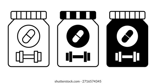 Schwarze Vitamine Pillen Symbol für Nahrungsergänzungsmittel und Gesundheitsunterstützung.
