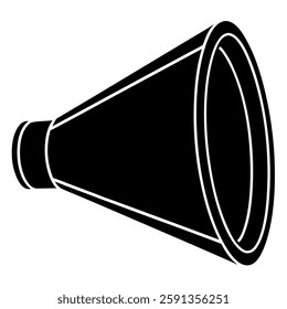 Black volume icon vector on white background.