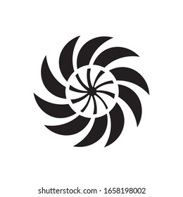 Vektorillustration für schwarze Vortex-Illustration
