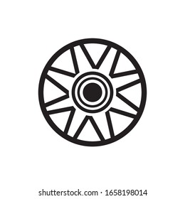 black vortex illustration logo vector