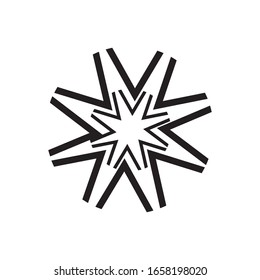 Vektorillustration für schwarze Vortex-Illustration