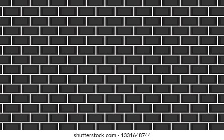 Black wall brick abstract background