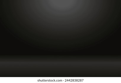 Schwarze Wand und Bodenhintergrund für Produkt 