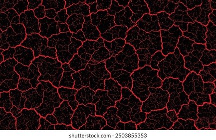 black wall with red crack texture
