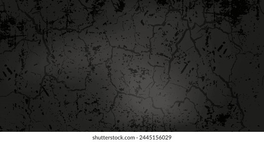 Black wall texture rough background dark concrete floor or old grunge background with black