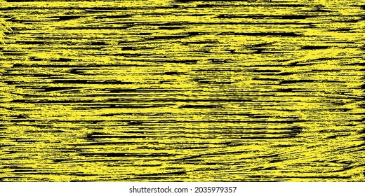 Black wallpaper and yellow brush effect paint
