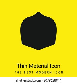 Black War Shield minimal bright yellow material icon