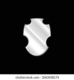 Silber platziertes Metallsymbol von Black Warrior Shield