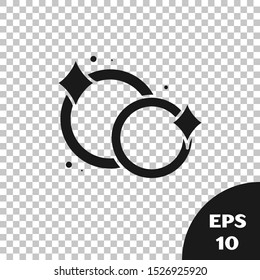 Black Washing dishes icon isolated on transparent background. Cleaning dishes icon. Dishwasher sign. Clean tableware sign.  Vector Illustration
