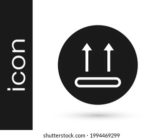 Black Washing under 90 degrees celsius icon isolated on white background. Temperature wash.  Vector