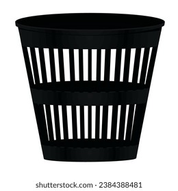 Basura negra. ilustración vectorial