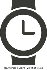 Diseño de Vector de signo de icono de reloj negro