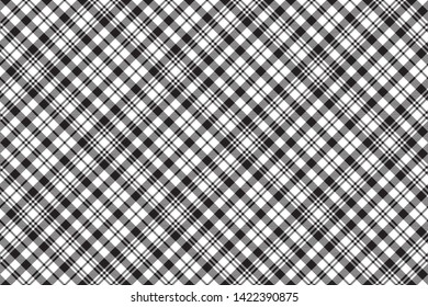 Black watch tartan check plaid seamless pattern. Vector illustration.