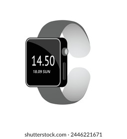 a black watch with the time of 11 14