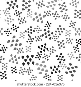 Black Water drop icon isolated seamless pattern on white background.  Vector