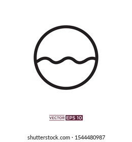 black water icon vector illustration template 