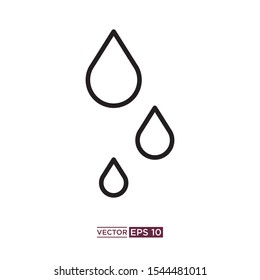 black water icon vector illustration template 