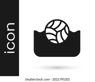 Black Water polo icon isolated on white background.  Vector