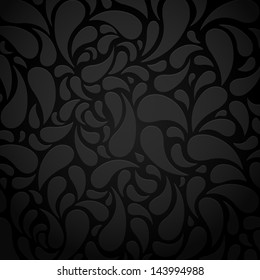 Black water shape abstract background vector illustration